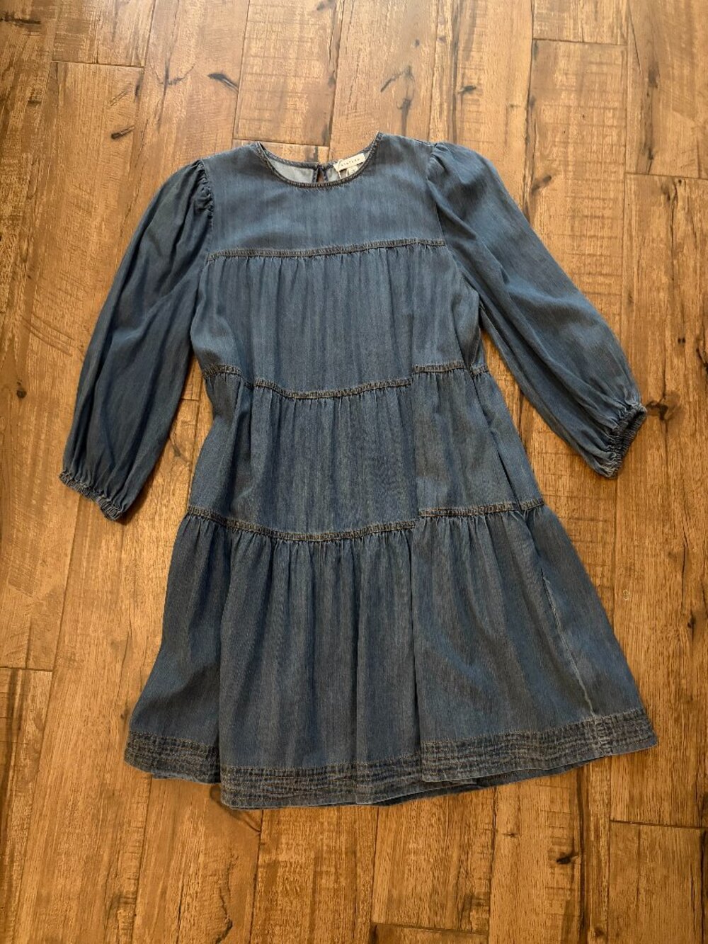 Denim Dress with Pockets